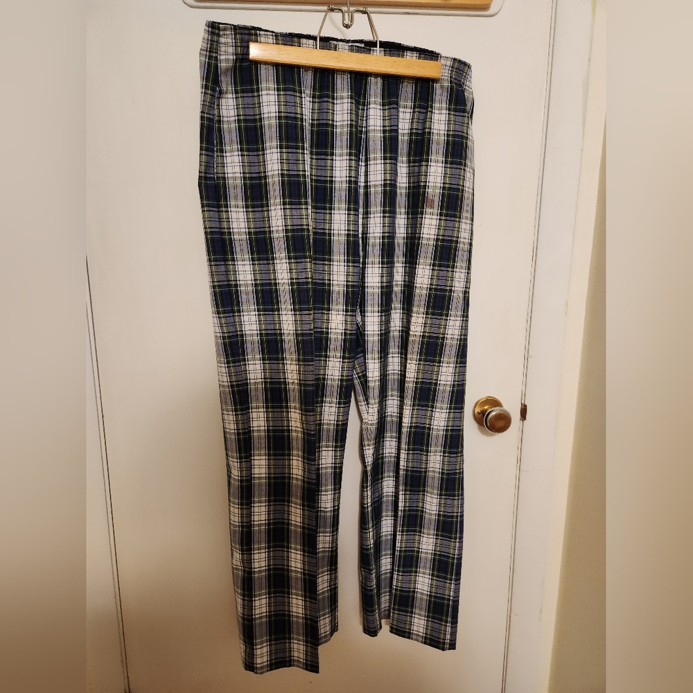 80's plaid dress pants